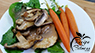 Vegan Mushroom Chick'n with Candied Carrots