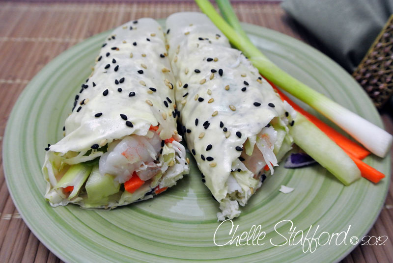 Preparation for Spring Rolls - clean and healthy recipe