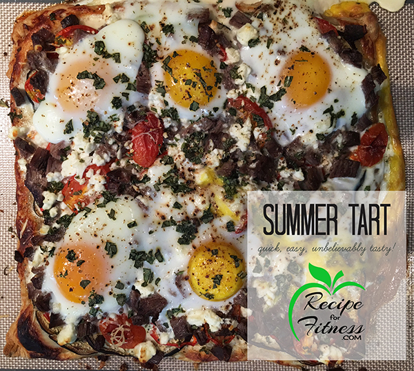 Healthy Summer Veggie and Steak Tart Recipe