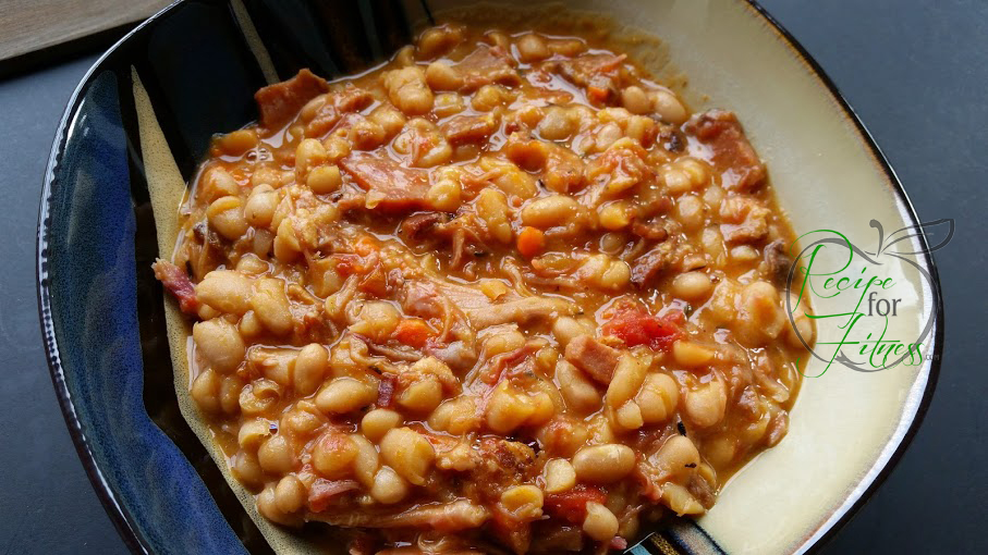 Crockpot Bean and Bacon Soup - clean and healthy recipe